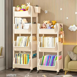 MULI ชั้นเก็บของ ชั้นวางพลาสติกอเนกประสงค์ ใช้กับ ของครัว หนังสือ