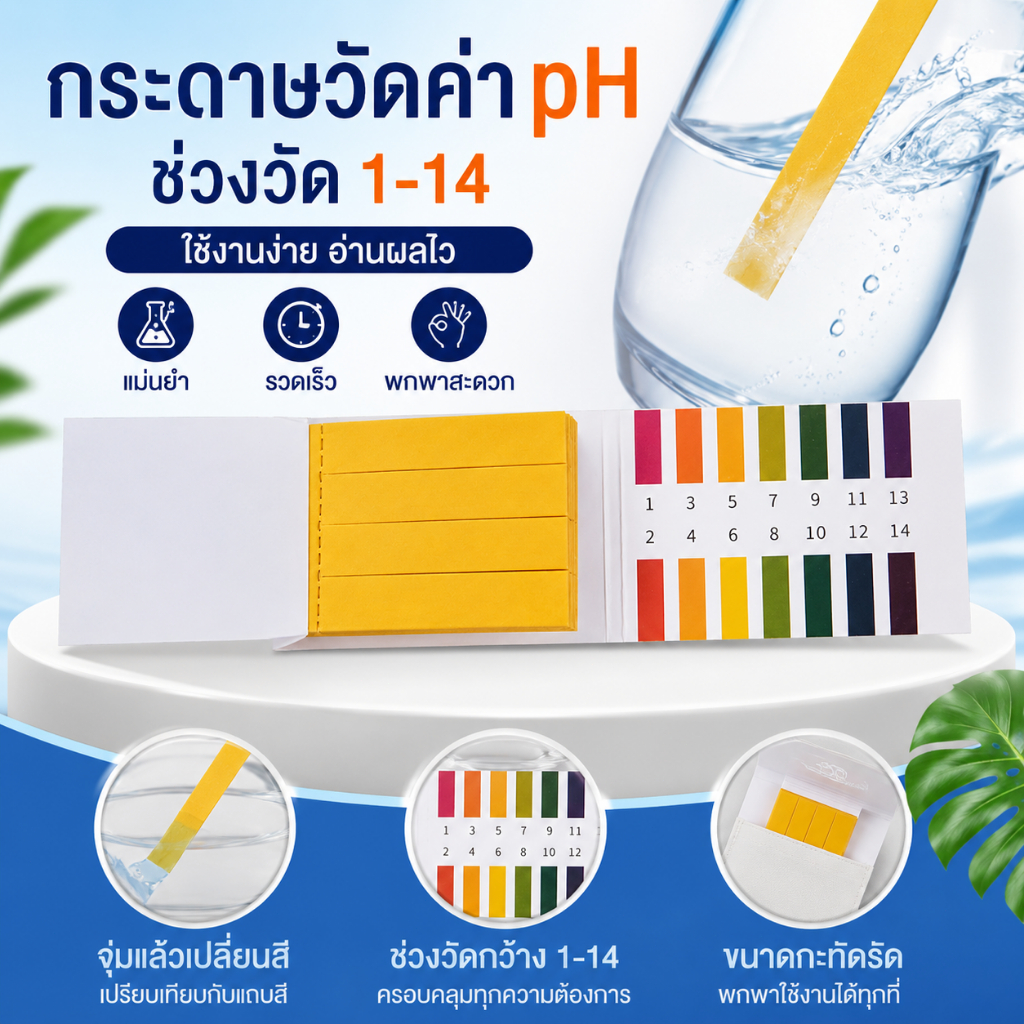 Luxe-T 80แถบ/แพ็คแผ่นทดสอบ PH เครื่องควบคุมค่า pH 1-14st ตัวชี้วัดค่า litmus กระดาษทดสอบชุด soilsting น้ำโรงงาน