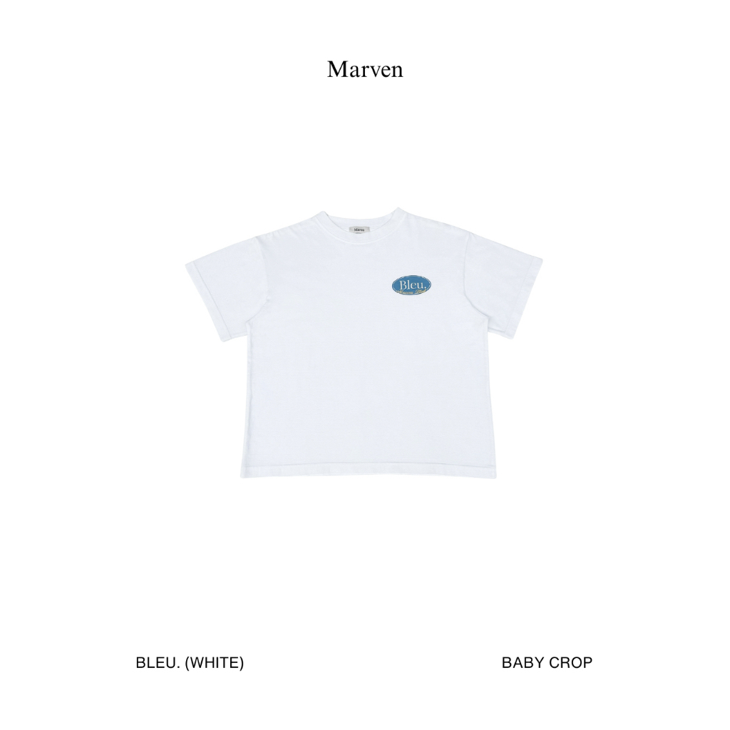 Marvenapparel - BLEU (Unisex) เสื้อยืดสกรีนลายทรง Baby crop / Oversized