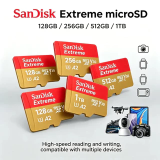 Sandisk MicroSD Extreme® A1 A2 U3 V30 มีให้เลือก 16GB 32GB 64GB 120GB 256GB 512GB 1TB by Synnex