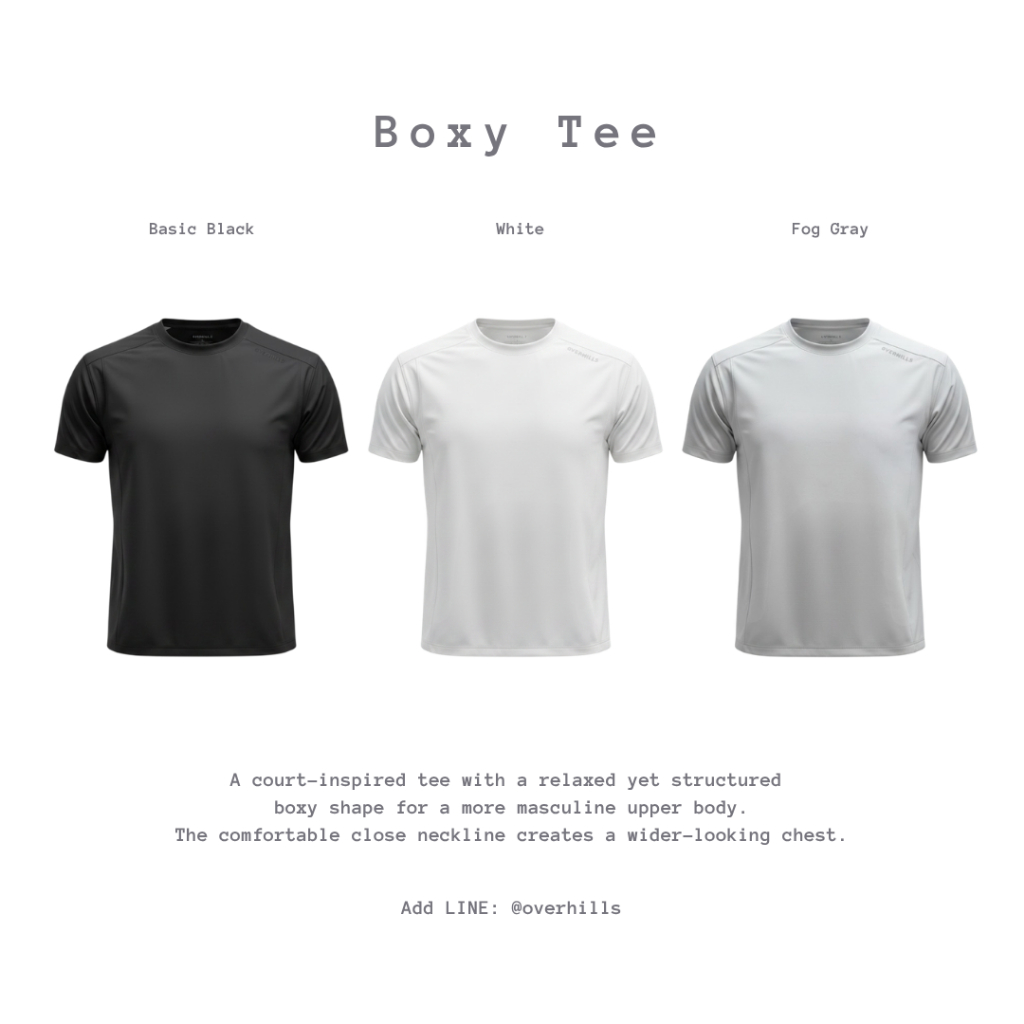 [พร้อมส่ง] Boxy Tee (A court-inspired tee)
