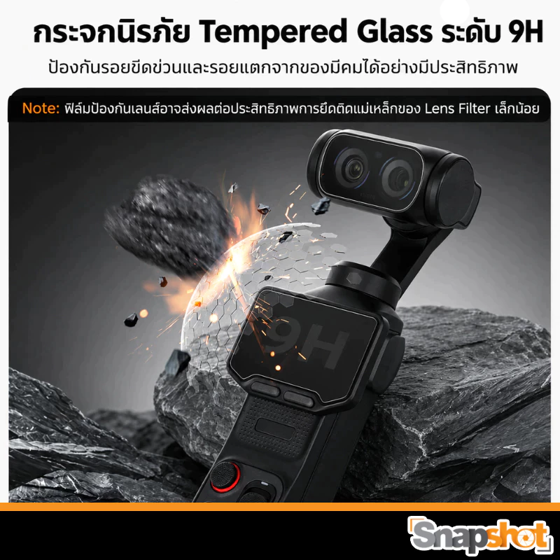 Sunnylife Insta360 Luna Ultra Tempered Film AR Screen Protector ฟิล์มกระจก
