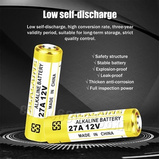 ถ่านประตูรีโมท 23A / 27A อัลคาไล ถ่านประตูรีโมท 23A / 27A อัลคาไลน์ ขนาด12V ลอตใหม่ ไฟแรง ขายยกแผง 12V alkaline Batte