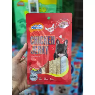 1067 Novee Chicken Jerky / ขนมสุนัข ขนมหมา โนวี่ เจอร์กี้ สำหรับสุนัข 50กรัม ***1แถม1 59บาท