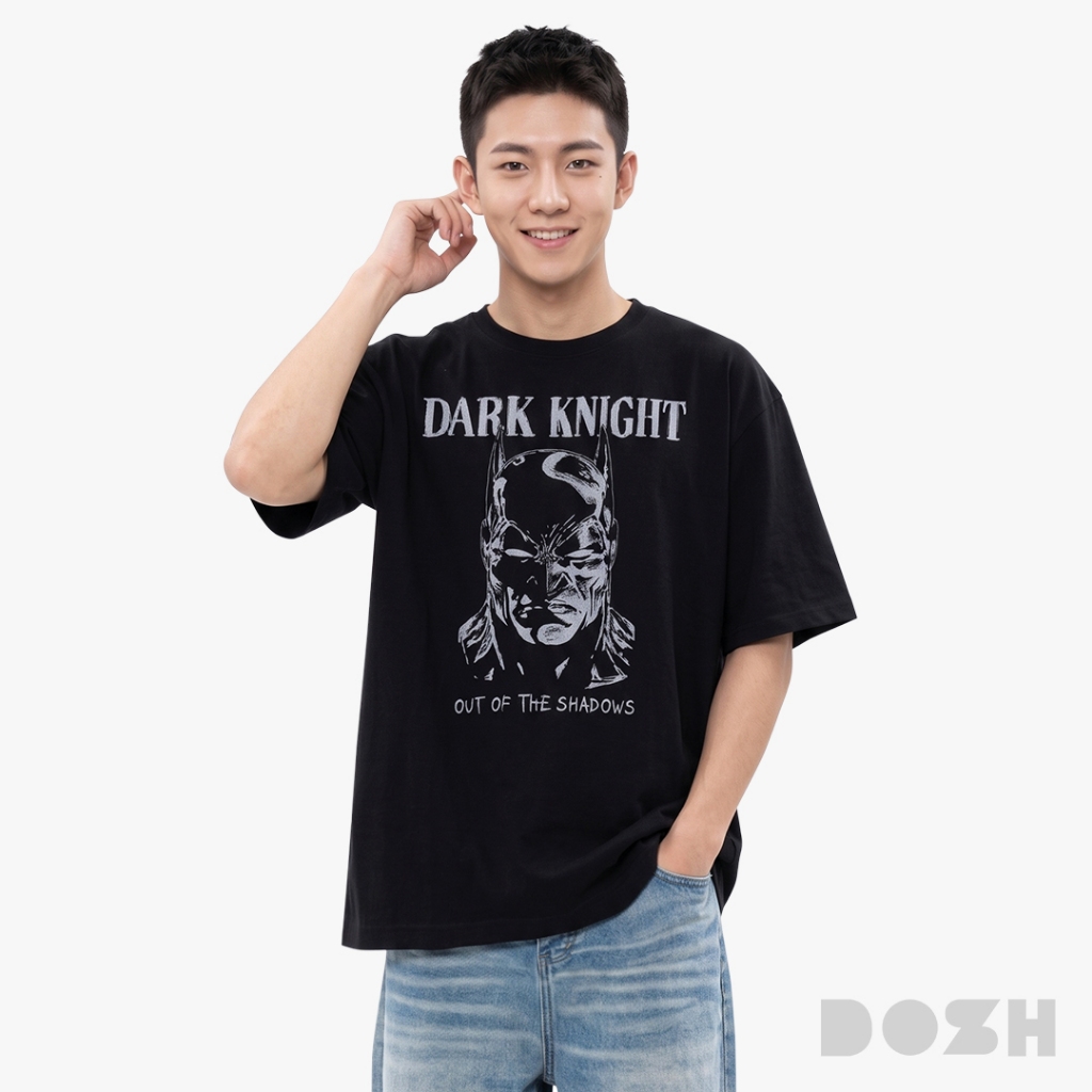DOSH-UT MEN'S OVERSIZED T-SHIRTS BATMAN เสื้อยืดโอเวอร์ไซส์ LBMT5005-BL1 (S-2XL)