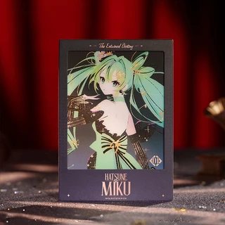 M&G LIFE x BiliBili Hatsune Miku Destiny's Embrace Series Photo Card Holographic Tickets and Record-shaped Keychain