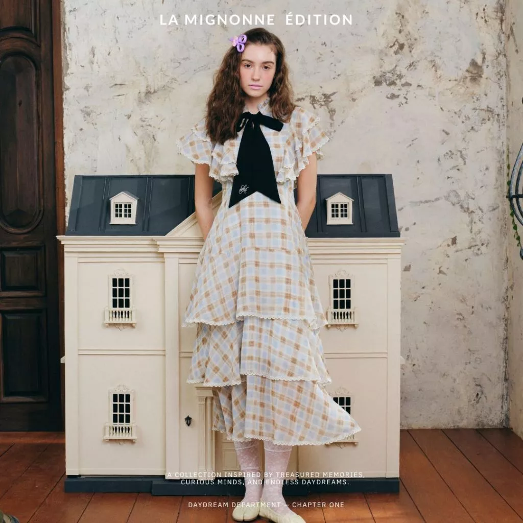La Mignonne (XS-5XL) Aaliyah Blythe Dress งาน maxi dress ใส่ทำงาน ใส่เที่ยว ดีเทลล์ทำเลเยอร์ด้านบนชั้นๆแบบน่ารักมากก