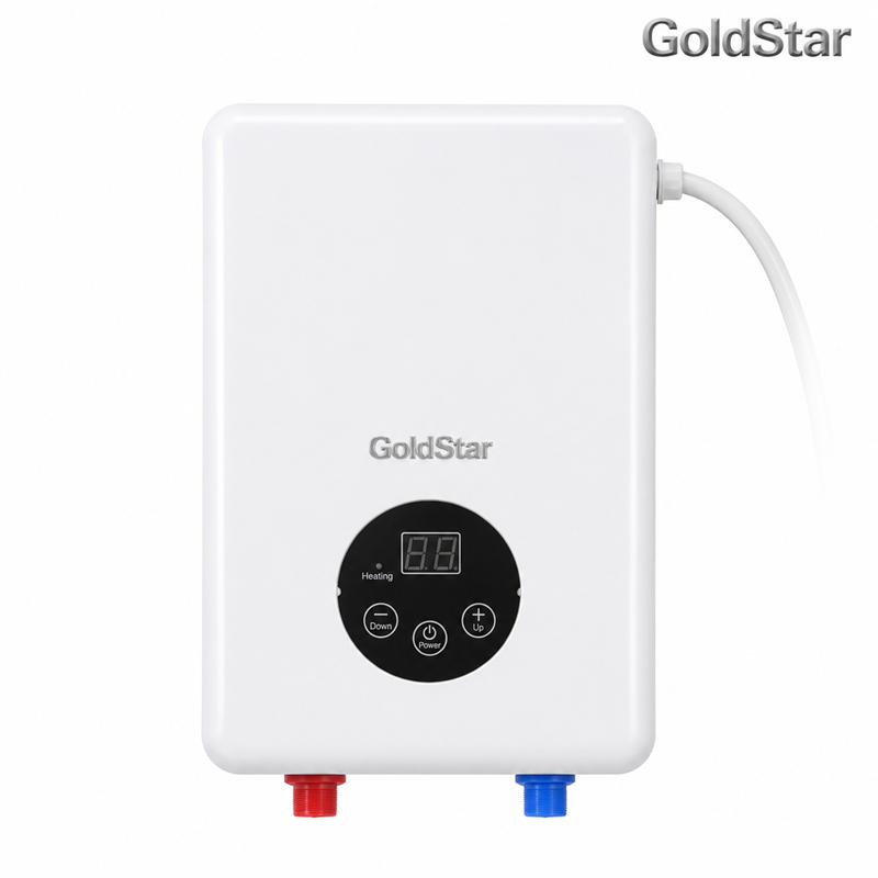 GoldStar เครื่องทำน้ำอุ่น 3500 วัตต์ EI35M-F1(W) / EI45M-F1(W) 4500 วัตต์ สีขาว