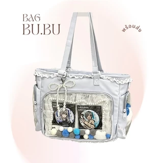 [พร้อมส่ง] ส่งด่วน กทม. Ita Bag กระเป๋าใส กระเป๋าสะพาย สไตล์ญี่ปุ่น-เกาหลี ใส่ฟิกเกอร์และพวงกุญแจได้ แถมแผ่นรองไอเท็ม