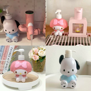 [ พร้อมส่ง ] ขวดปั๊ม สบู่เหลว น้ำยาล้างจาน 850 ML. Hello Kitty / My Melody 3D Soap Dispenser 🧴🫧