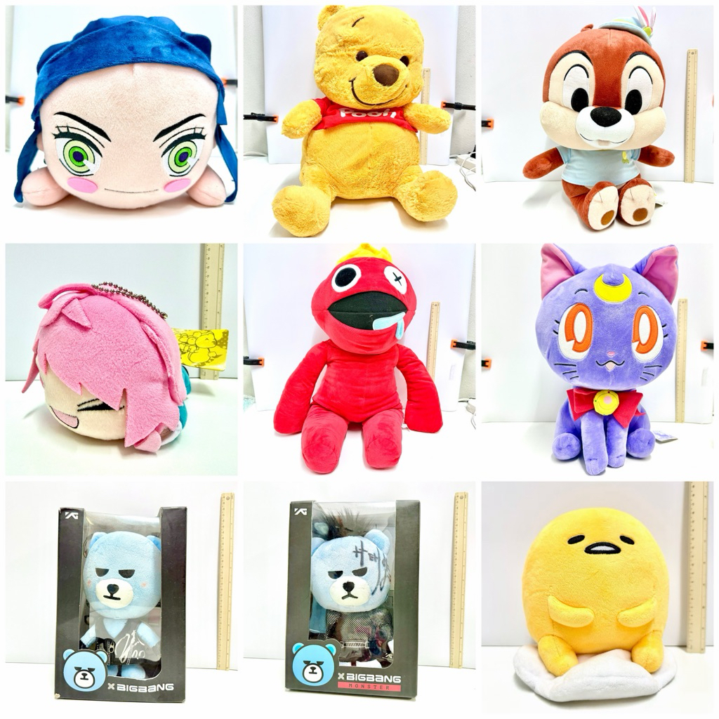 ของแท้ พร้อมส่ง ตุ๊กตาญี่ปุ่น แท้มีลิขสิทธิ์ มือ1มือ2 Disney studio ghibli minions Doraemon mikko care bear