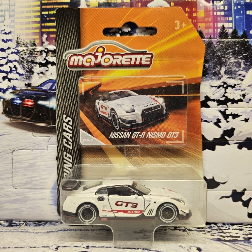 โมเดล รถของเล่น Majorette Nissan GTR R35 Nismo GT3 สีขาว ลาย GT3 ในแพ็ค รถสวย หายาก