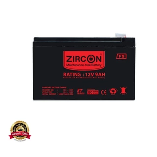 ส่งด่วน ZIRCON 12V 7.8Ah / 12V 9Ah แบตเตอรี่แห้ง Maintenance Free Battery UPS ไฟฉุกเฉิน ประกัน 1 ปี
