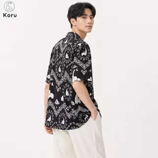 KORU เสื้อฮาวาย ลายช้างภูผา