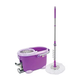 Be wish ชุดถังปั่นสแตนเลส + ไม้ถูพื้น สปินม็อบ ถังถูพื้น Spin mop ไม้ม็อบ ดับเบิ้ลวอช โบโบ้แม็กซ์ ซีรี่ส์2