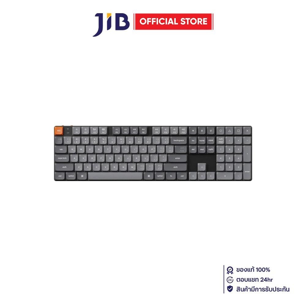 WIRELESS KEYBOARD (คีย์บอร์ดไร้สาย) KEYCHRON K5 MAX - QMK/VIA BANANA SWITCH RGB EN/TH BLACK K5M-H4-T