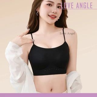 Love Angel Bra เสื้อชั้นในเว้าหลัง บราหลังโล่งลึกรูปตัวยู ไร้รอยต่อ ไร้โครงเหล็ก สายหลัง 3 แถว ปรับได้ M-XL 925