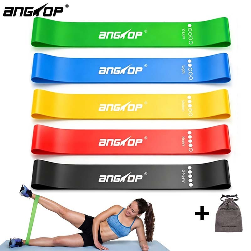 ANGTOP ยางยืดออกกำกาย resistance band Set 5 ระดับความต้านทาน อุปกรณ์โยคะ ยางยืดโยคะ exercise band