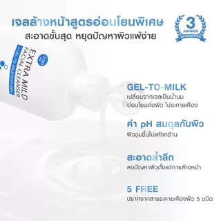 [แพ็คคู่] MizuMi Extra Mild Facial Cleanser 100ml เจลล้างหน้า สูตรอ่อนโยนพิเศษ เจลล้างหน้า ผิวแพ้ง่าย ผิวเป็นสิว