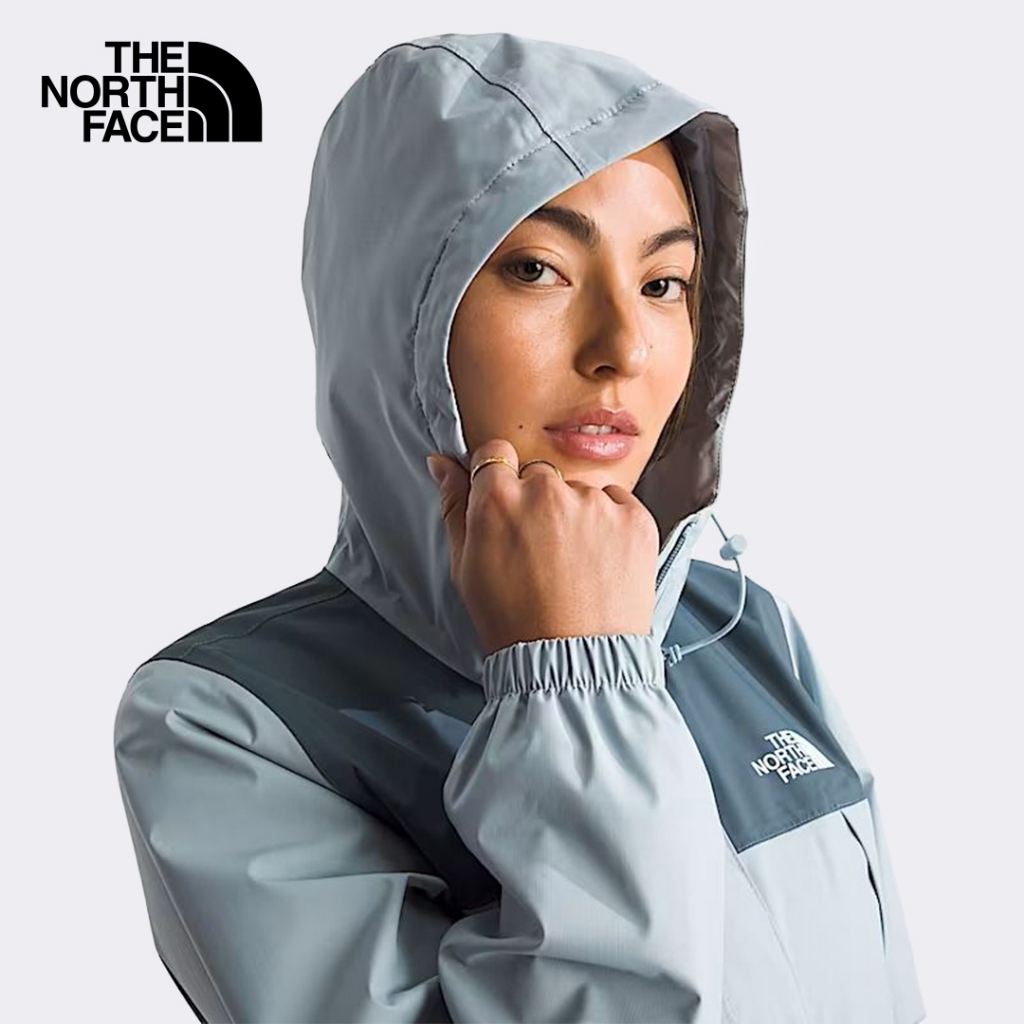 THE NORTH FACE WOMEN ANTORA RAIN JACKET(ขนาดสินค้าไซส์ASIA/AP) - FROST GREY/GRANITE GREY แจ็กเก็ตกันฝน ผู้หญิง — صورة 4
