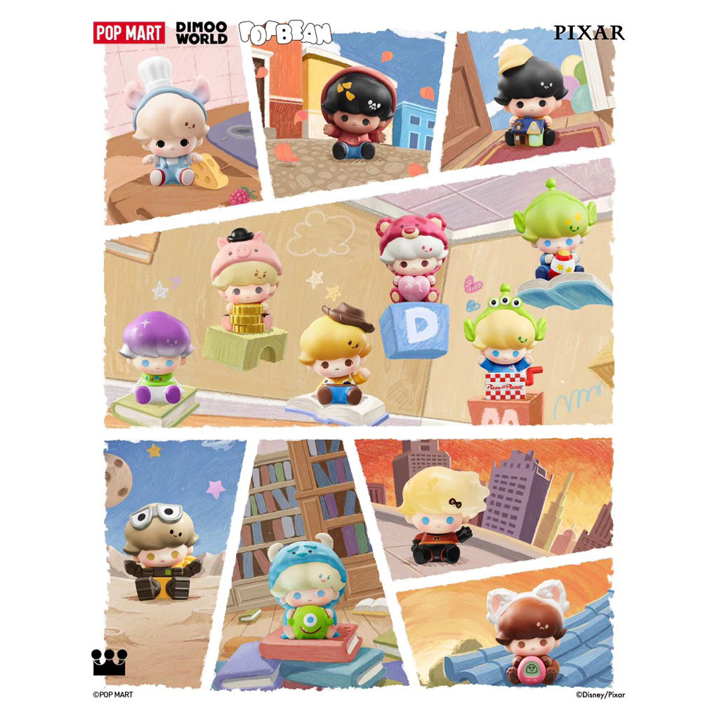 พร้อมส่งใน🇹🇭ทันที ป๊อบบีน Dimoo X Pixar แบบระบุตัว