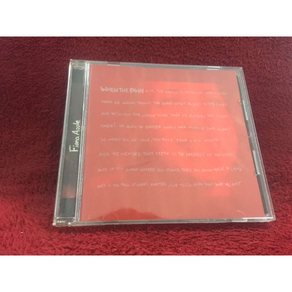 CD Fiona Apple - When the Pawn... 1999 สภาพตามรูปปก ZA334-39