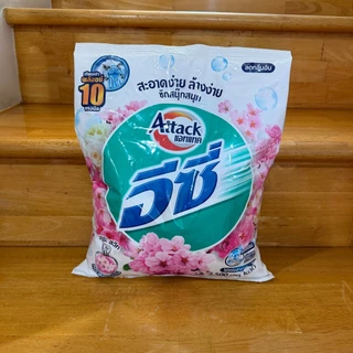 [ยกลัง4ถุง] ผงซักฟอกแอทแทคอีซี่ 2500-2700กรัม Attack Easy สำหรับซักเครื่องฝาบนและซักมือ