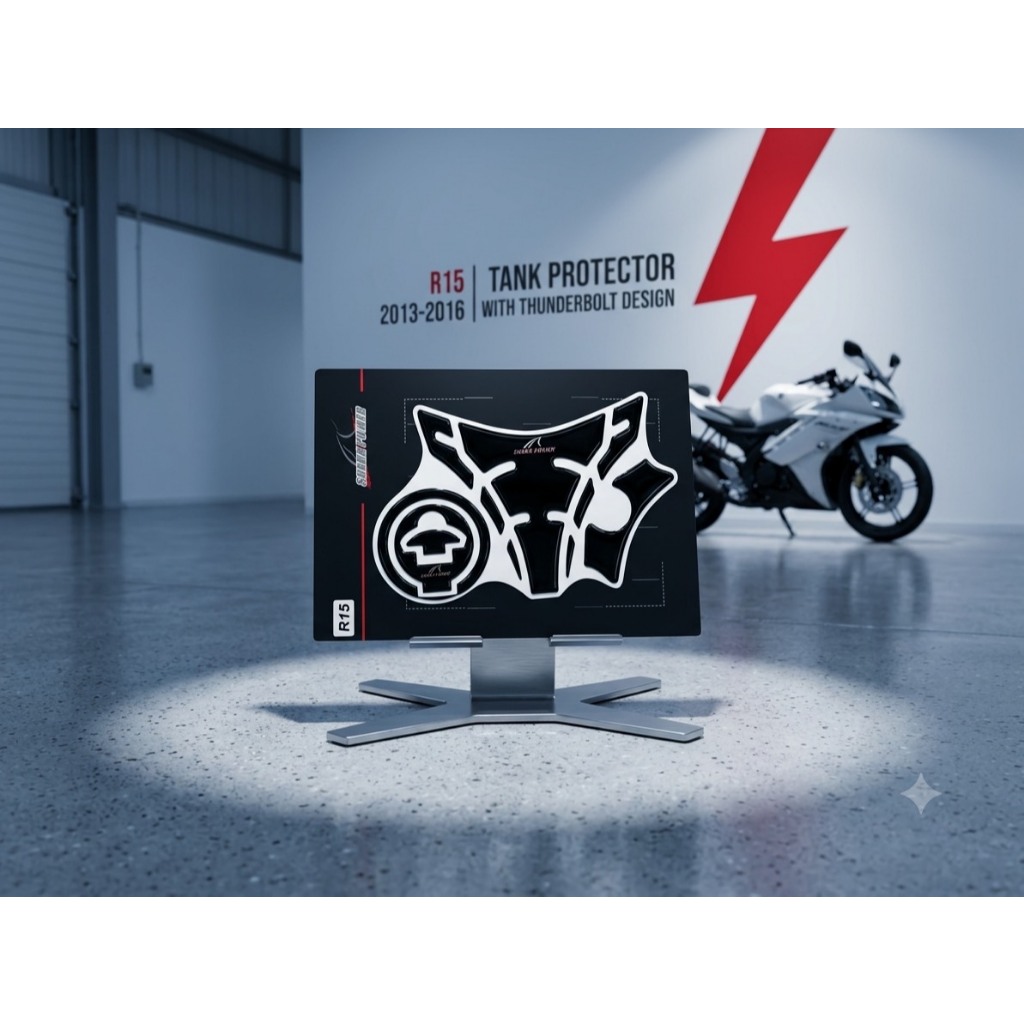 กันรอยถังสำหรับ Yamaha R15 เก่า 2013-2016 (ลายเคฟล่า) (SH-02) 😎A