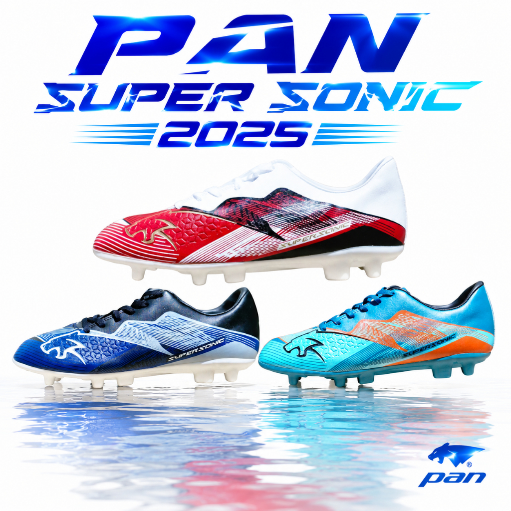 รองเท้าฟุตบอล PAN รุ่น SUPER SONIC 2025 รหัส PF157A รองเท้าฟุตบอลผู้ใหญ่ เบอร์ 39 ถึง 45 พร้อมส่ง