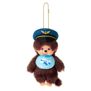 ((พร้อมส่งในไทย))🚀กทม.มีส่งทันที✈️🚃พวงกุญแจ Monchhichi Gotochi ลายออนเซ็น สนามบิน นายสถานีรถไฟ ของแท้จากญี่ปุ่น