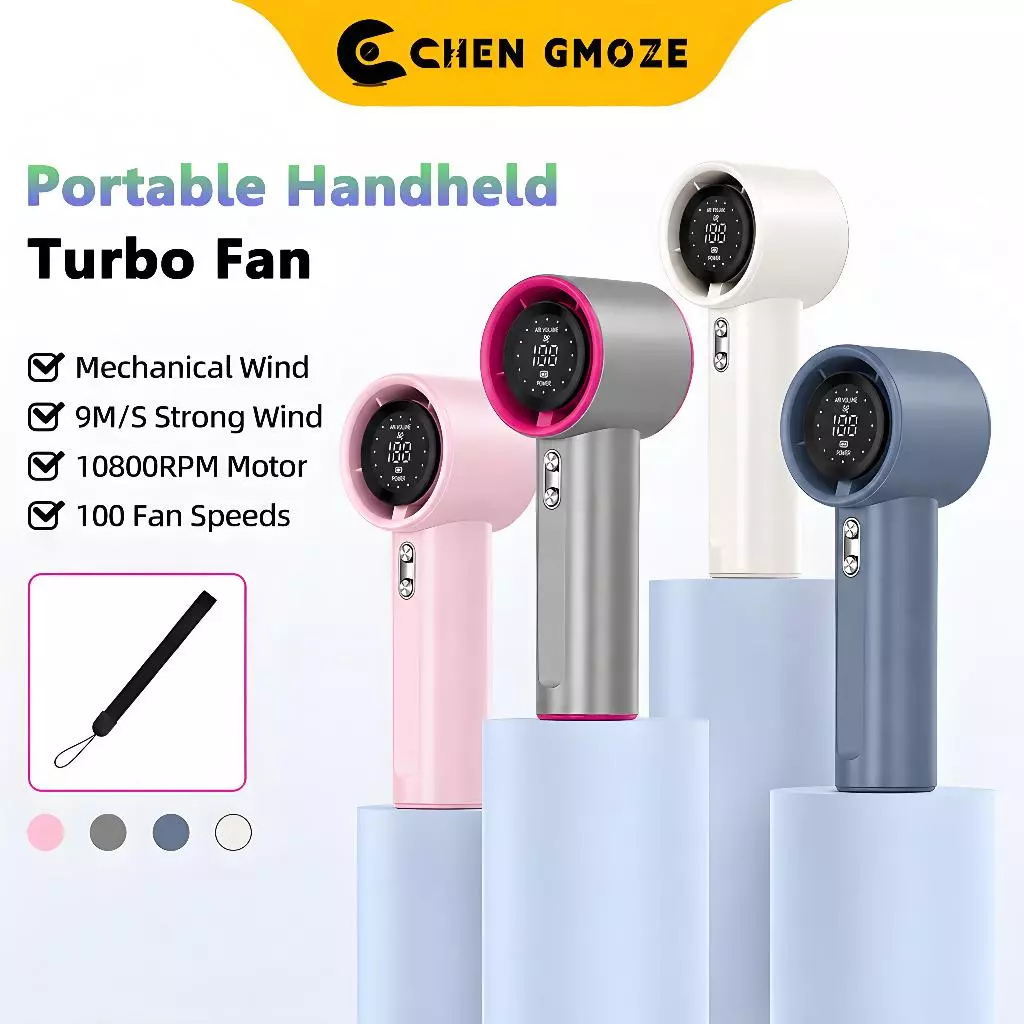 CHEN GMOZE【COD】GFS001 พัดลมพกพา พัดลมมือถือ ความเร็วสูง ทํางานเงียบ ปรับความเร็วได้ USB พัดลมมือถือ