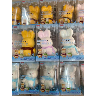 (พร้อมส่งในไทย🇹🇭)🐰สกุชชี่กระต่าย18cmผ้าพันคอสุดน่ารัก ✨🐰 บีบนุ่ม ฟินมือ เด้งช้า Slow Rebound 💕