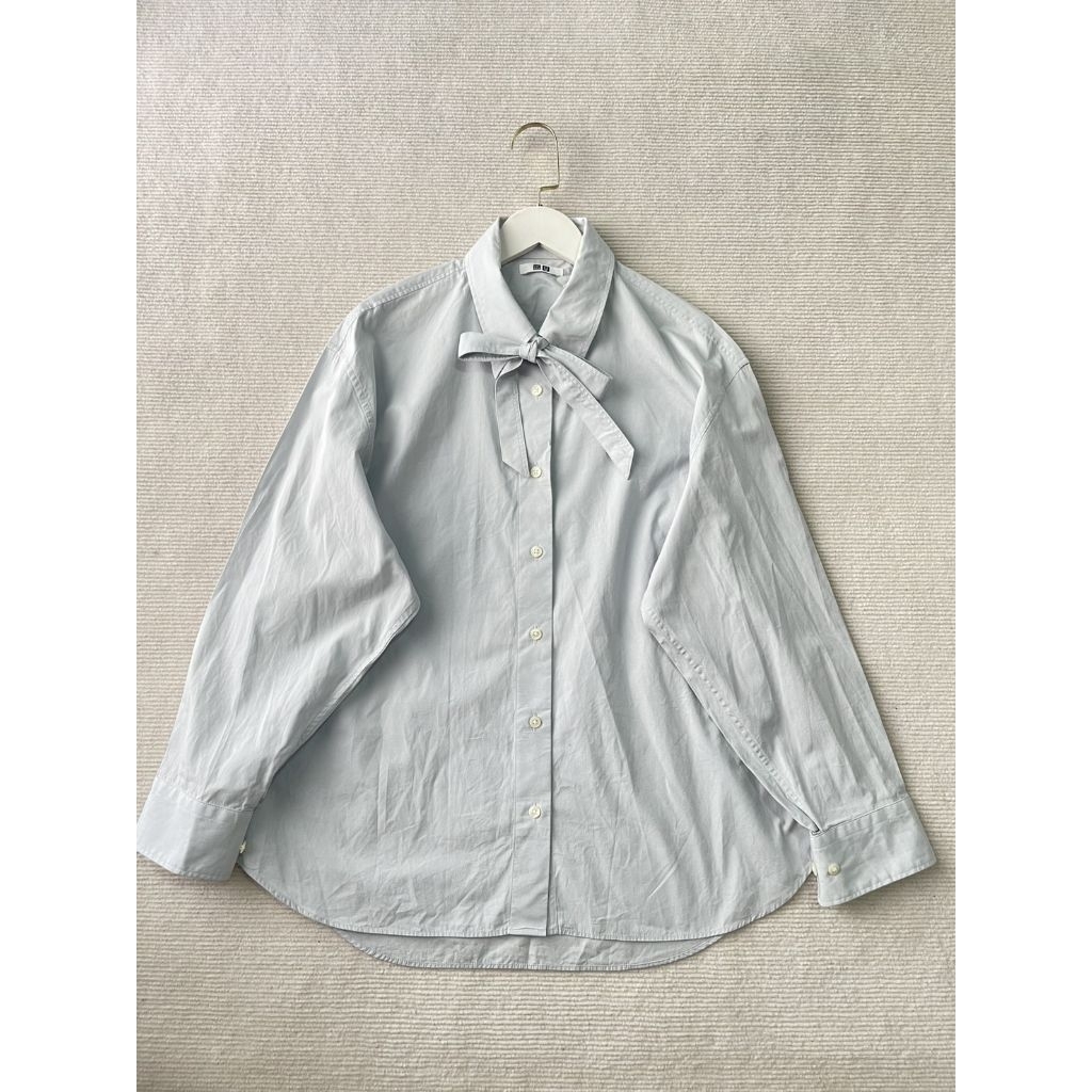 6.Uniqlo U ตรงคอมีสีดรอปด้านใน 85%S อก 48
ยาว 26
88