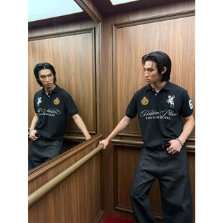 (Pre order only M) Hidden Place RDY Polo03 / Black