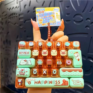 🩷 คีย์บอร์ด ของเล่น 🩷 Keybord 24 keys ของเล่นพวงกุญแจ สีน่ารัก สดใส กดได้ สนุกด้วย