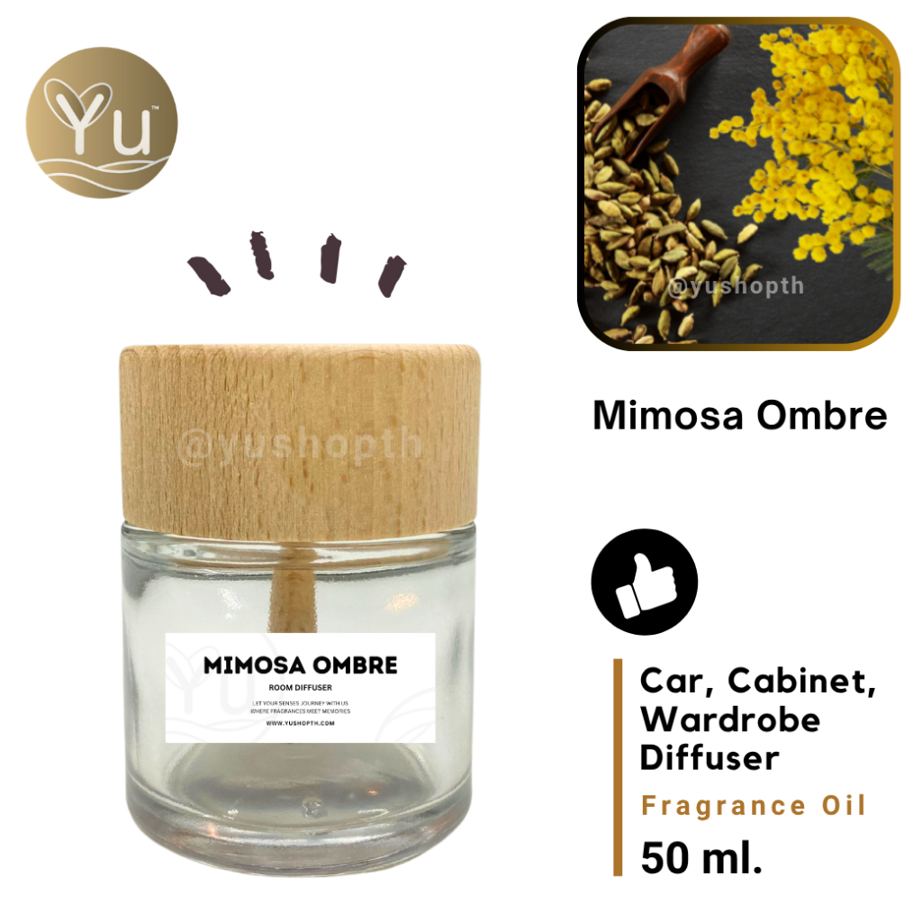 🌟 กลิ่น Mimosa Ombre | Car Diffuser น้ำหอมรถยนต์ ตู้ต่างๆ โต๊ะทำงาน : กลิ่นคล้าย J Malonee Mimosa & 