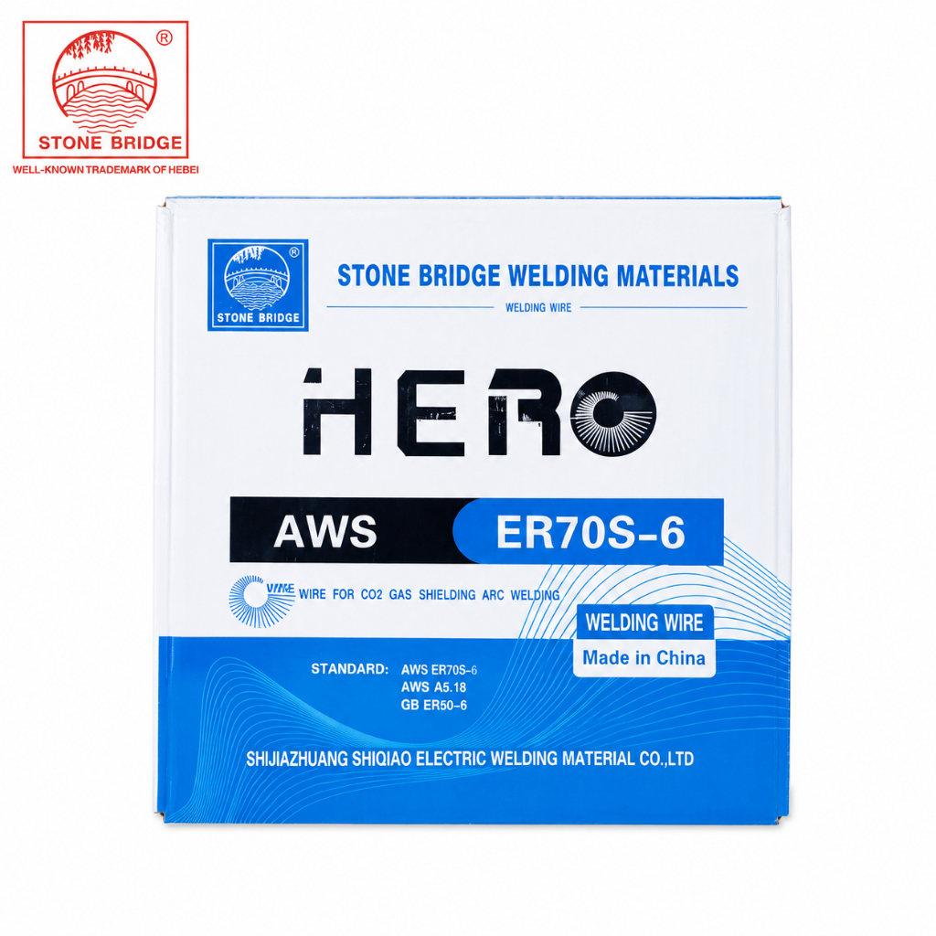 HERO ลวดเชื่อม MIG CO2 AWS ER70S-6 ม้วนละ 5 กก มีขนาด 0.8มม 1.0มม 1.2มม ให้เลือก (ใช้ก๊าซ CO2)