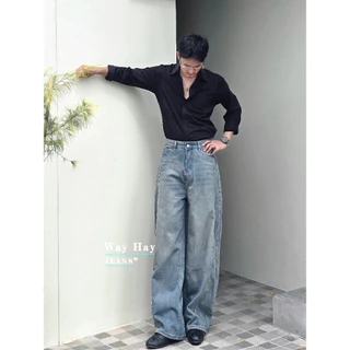 Muddy Barrel Jeans กางเกงยีนส์ทรงบาร์เรล ใส่สบาย ผ้าไม่บาดผิว แนะนำให้เทียบไซส์ตามตาราง