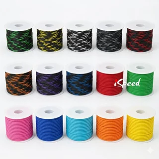 สายถักหุ้มสายไฟ แบบสี เกรดไม่ลามไฟ ผลิตจาก PET อย่างดี ขนาด 4-40มิลลิเมตร ยาว1เมตร