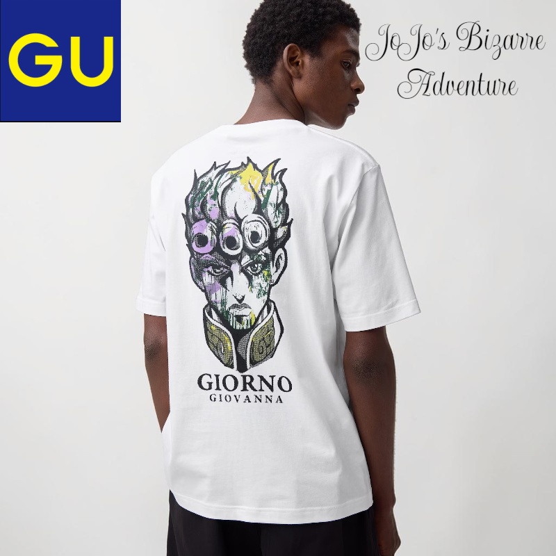 เสื้อยืดลายกราฟิก GU: JoJo's Bizarre Adventure ภาค 5 จัดส่งจากญี่ปุ่น