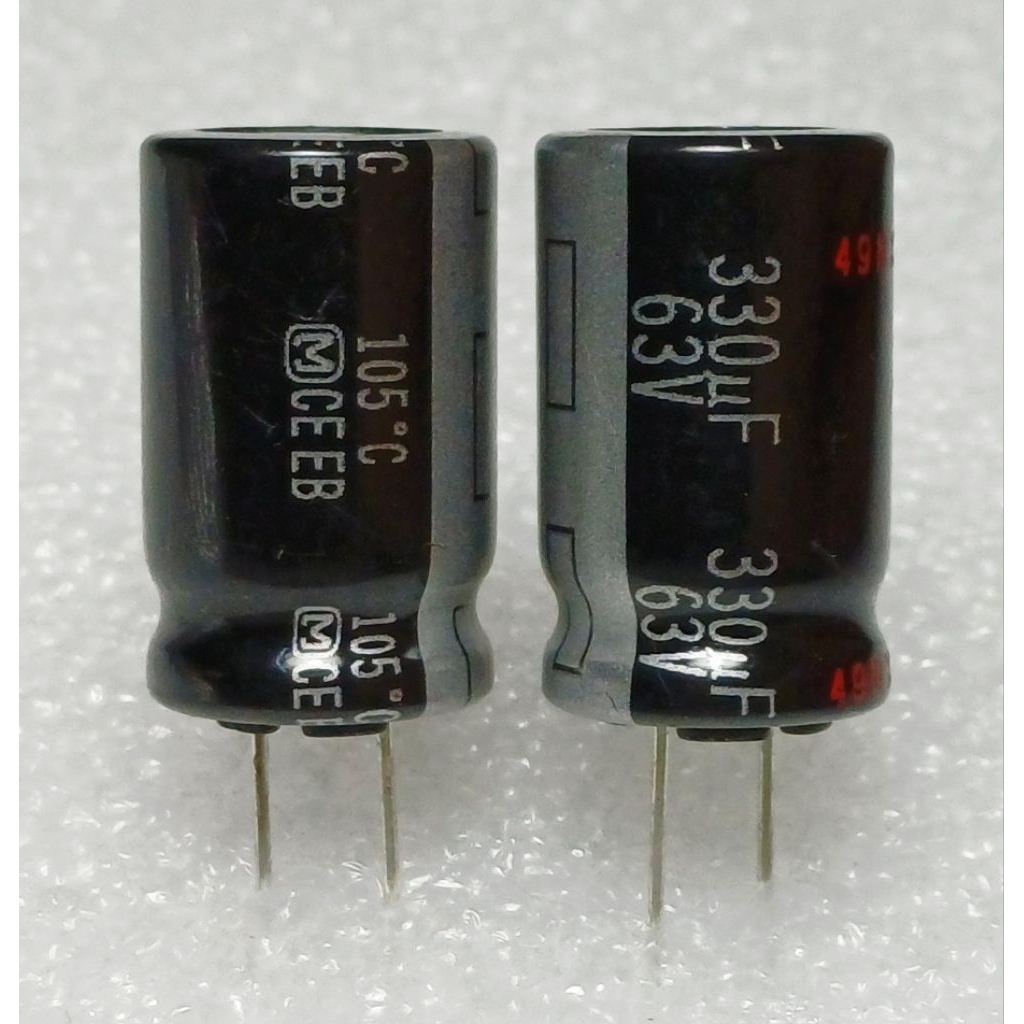 Panasonic EB 330uf 63v capacitor ตัวเก็บประจุ คาปาซิเตอร์