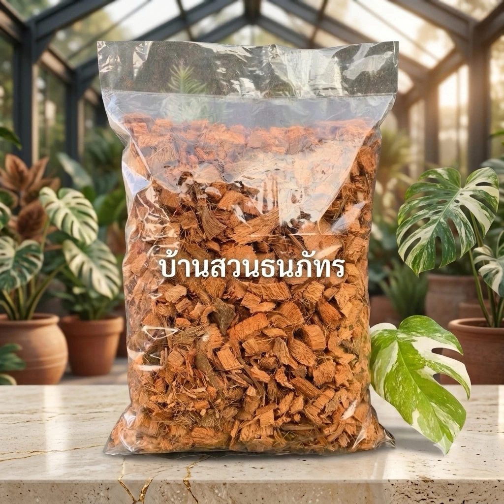 🌴 กาบมะพร้าวสับเล็ก เกรดดี พร้อมปลูก 🌱