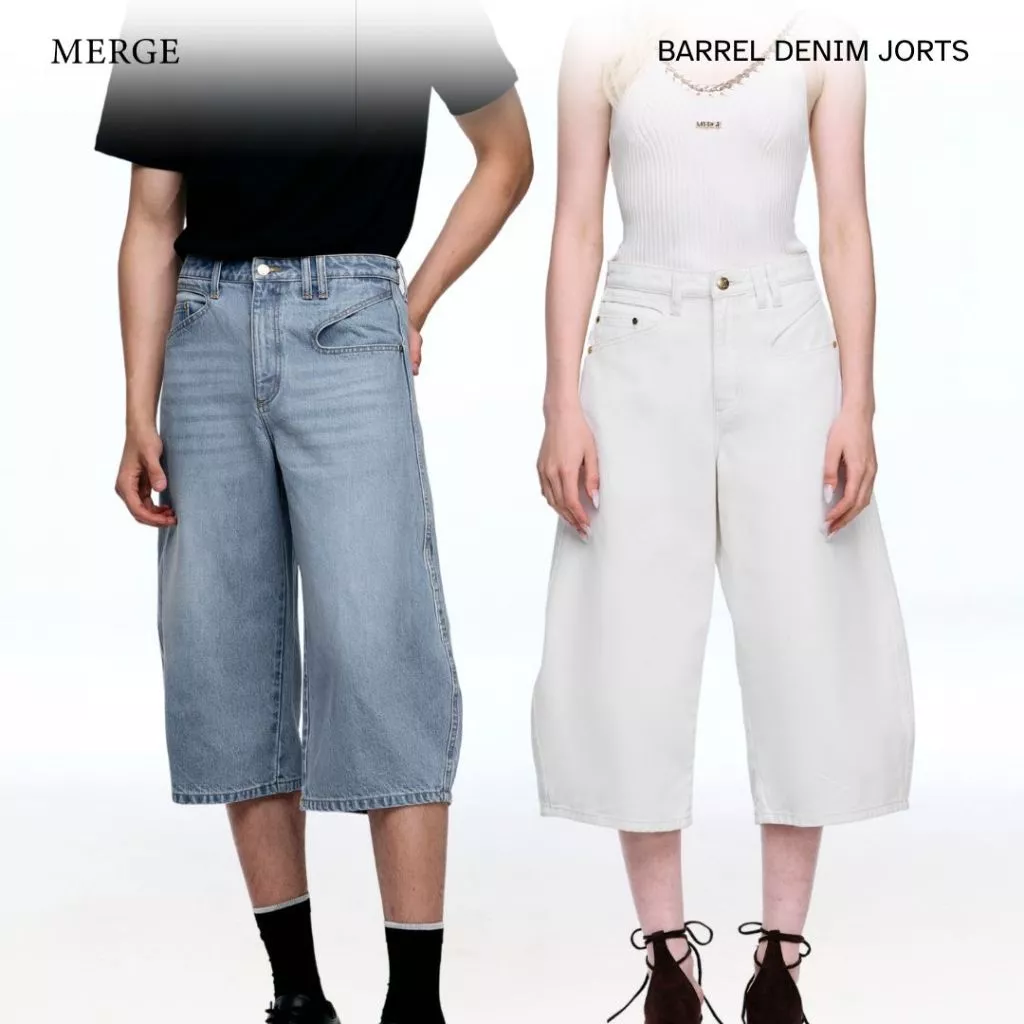 Merge Official - Barrel Denim Jorts (พร้อมส่ง)