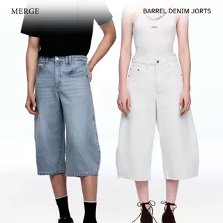 Merge Official - Barrel Denim Jorts (พร้อมส่ง)