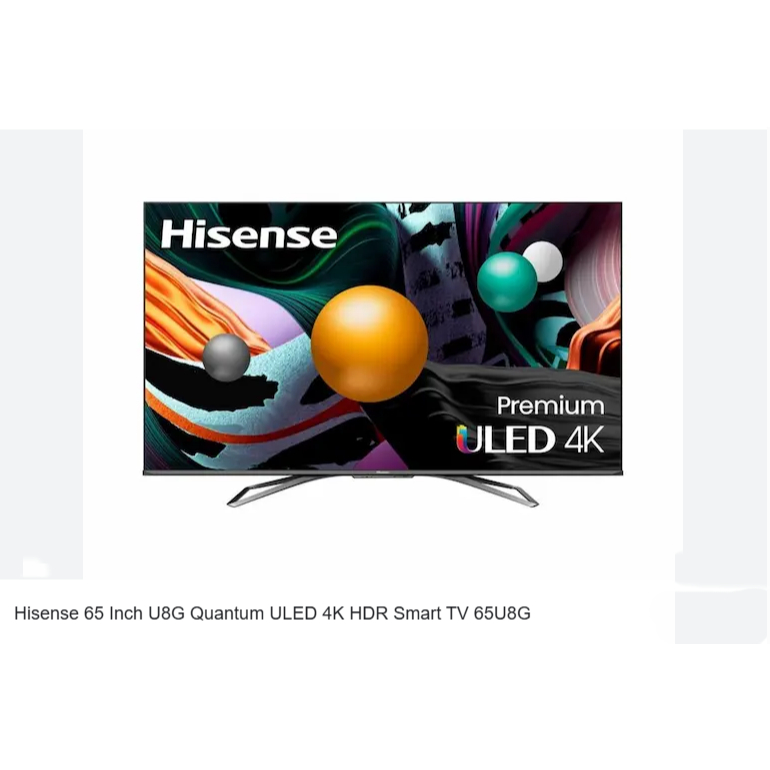 Hisense 4K ULED TV รุ่น 65U8G สินค้าเกรด B กล่องไม่ตรงรุ้น