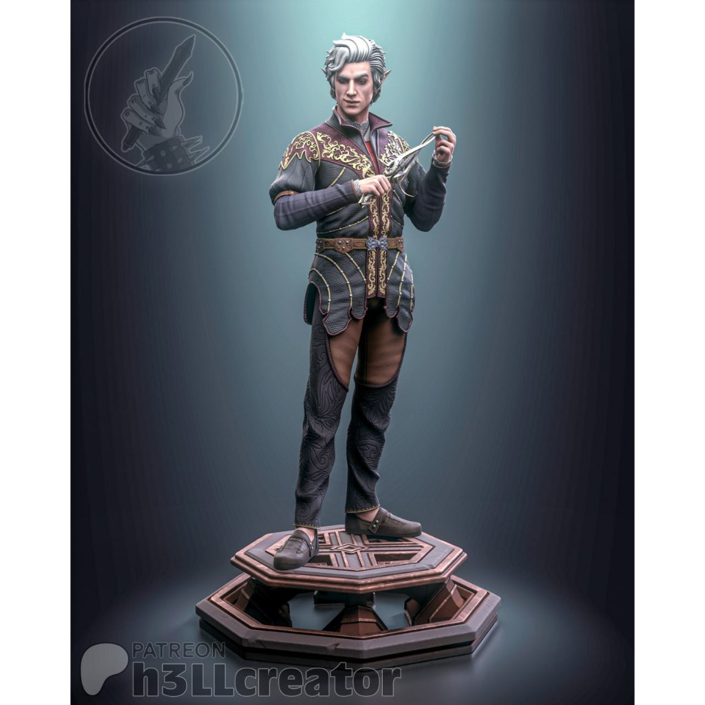 Astarion : Model Figure Resin โมเดล ผลิตตามสั่ง DnD Bust