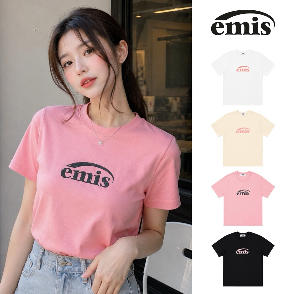 พร้อมส่ง | เสื้อยืด EMIS - Classic Logo T-Shirt เสื้อยืดผู้หญิง 💯 รับประกันความพอใจ คืนเงินได้