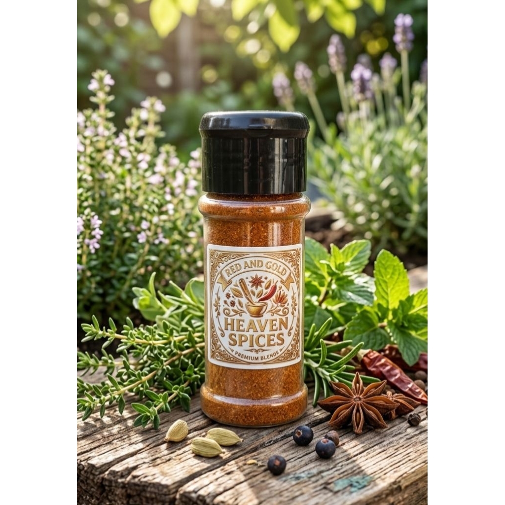 Red And Gold BBQ-Spices, all 3 Spices Bundel