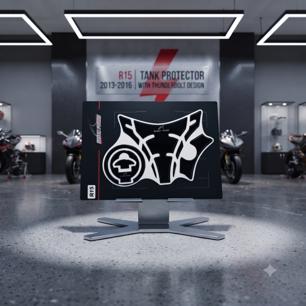 กันรอยถังสำหรับ Yamaha R15 เก่า 2013-2016 ( ลายเคฟล่า )🛒M