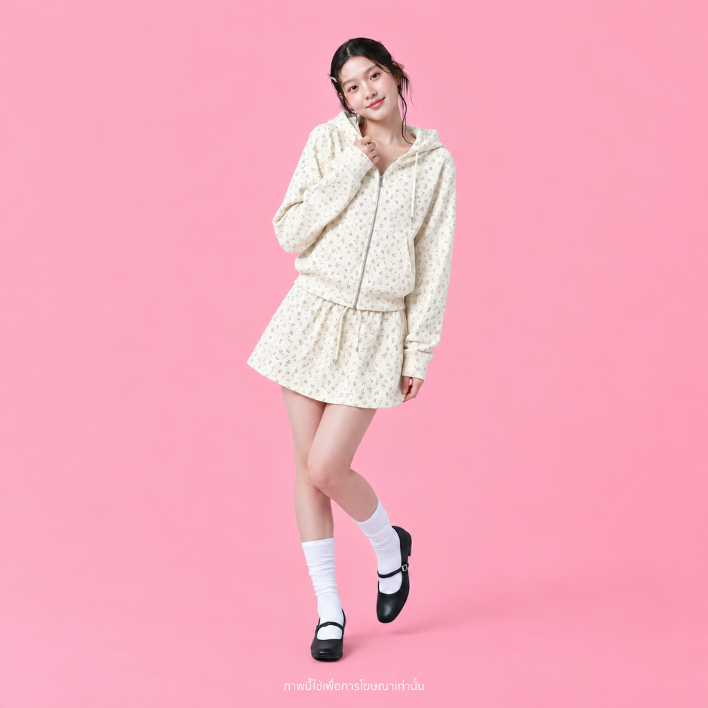 ÉTOILE BNK LUNA HOODIE เสื้อคลุมฮู้ดดี้ มาพร้อมกระเป๋าข้าง